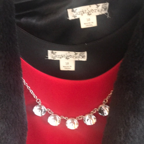 Girls dress with faux fur jacket - Picture 2 of 3